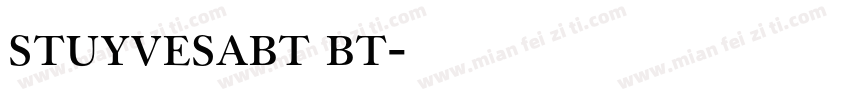 stuyvesabt bt字体转换